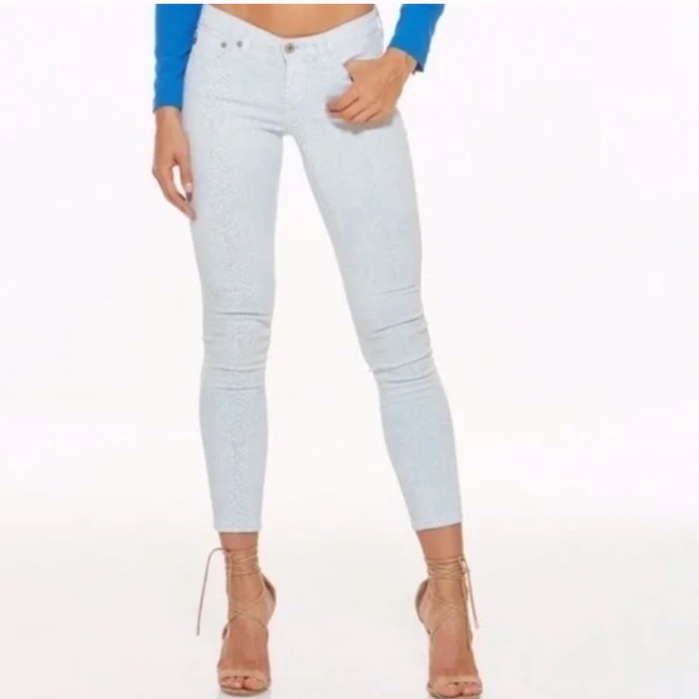 AG ADRIANO GOLDSCHMIED - THE LEGGING ANKLE - SUPER SKINNY - SNAKE PRINT SIZE 29